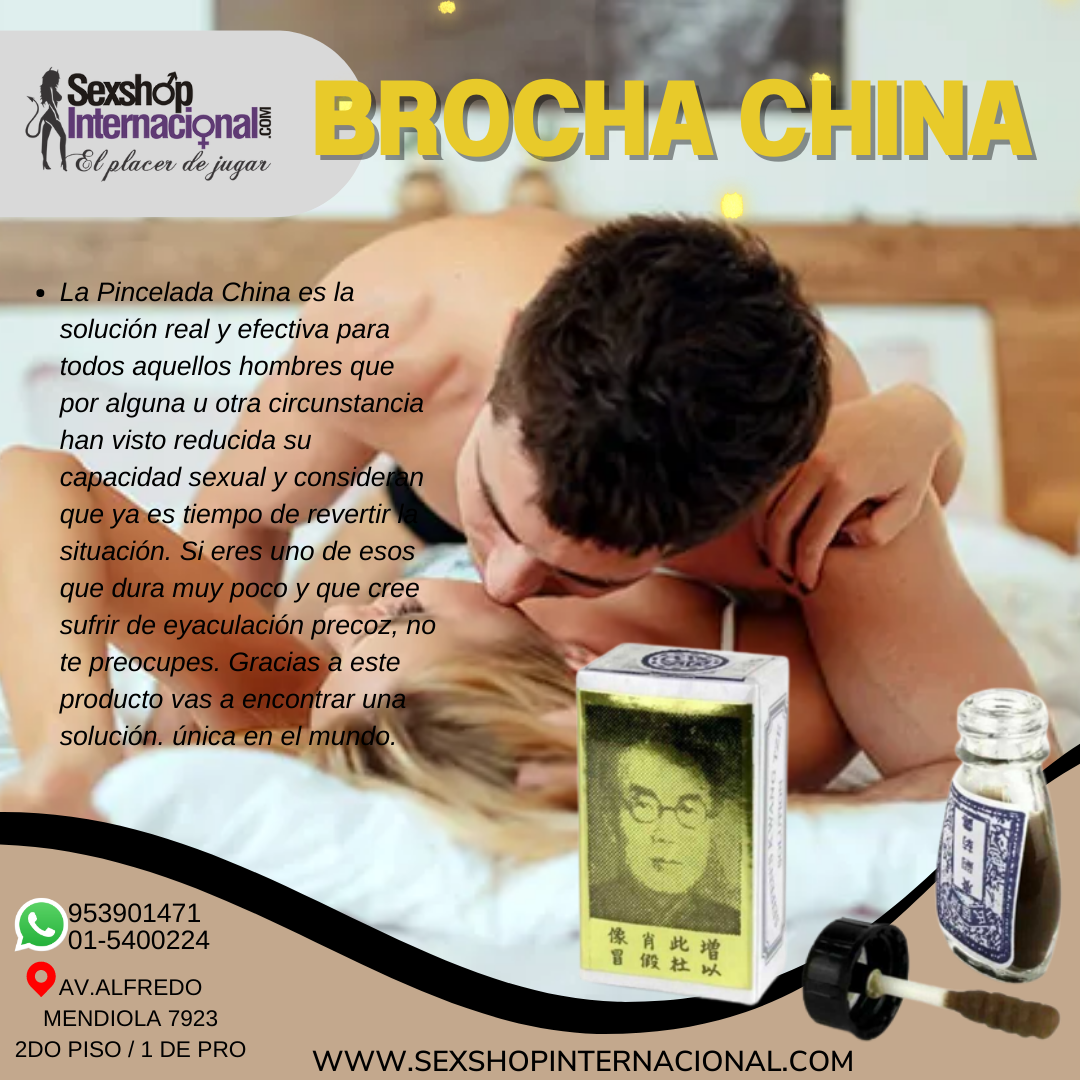 BROCHA CHINA RETARDANTE MASCULINO